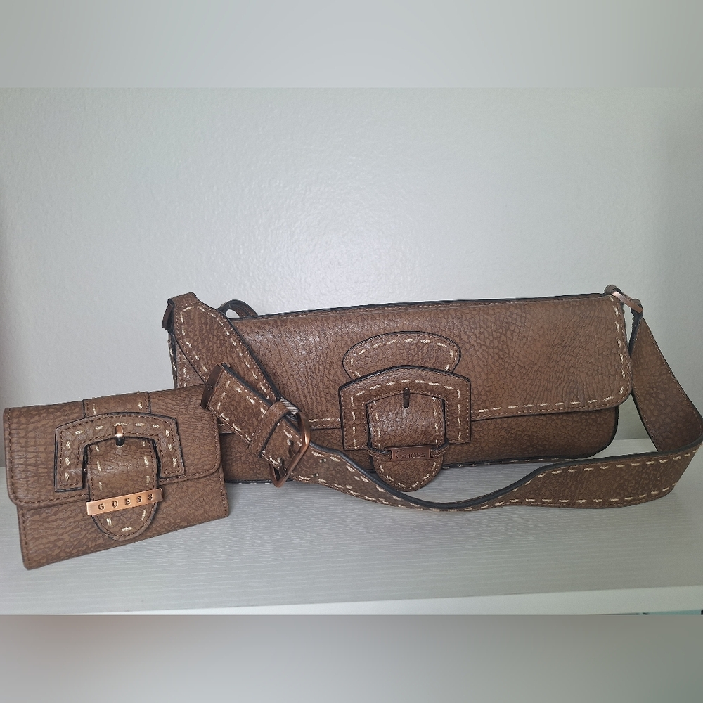 Vintage Y2K Guess Shoulder Bag And Wallet
